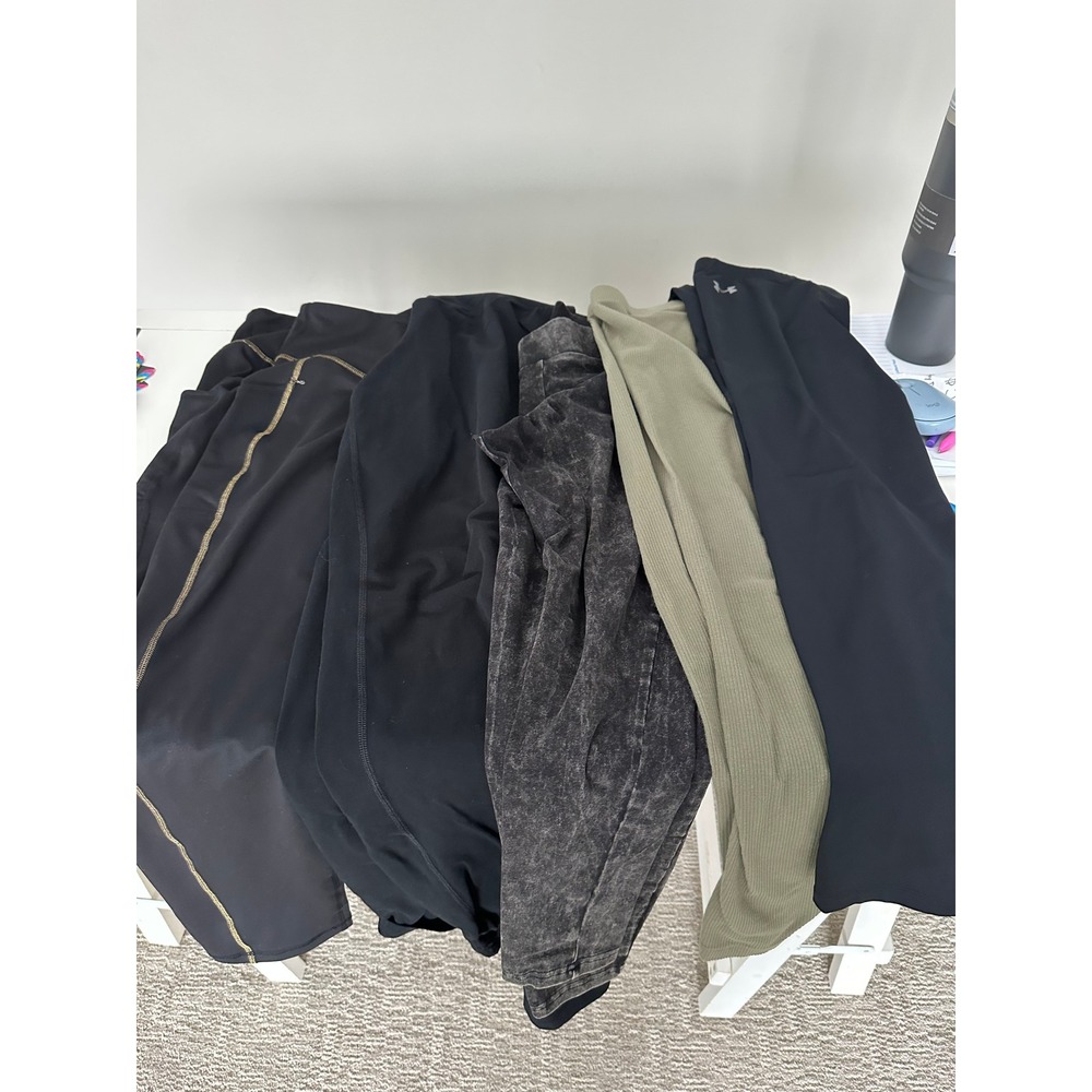 Womens Leggings Bundle 5pc U Armour Torrid Old Navy Aeropostale Ideology L XL